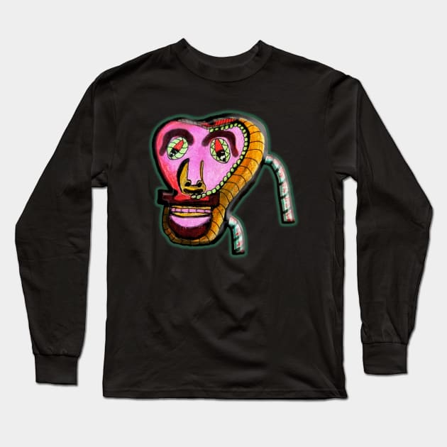 Mustache Man Long Sleeve T-Shirt by IanWylie87